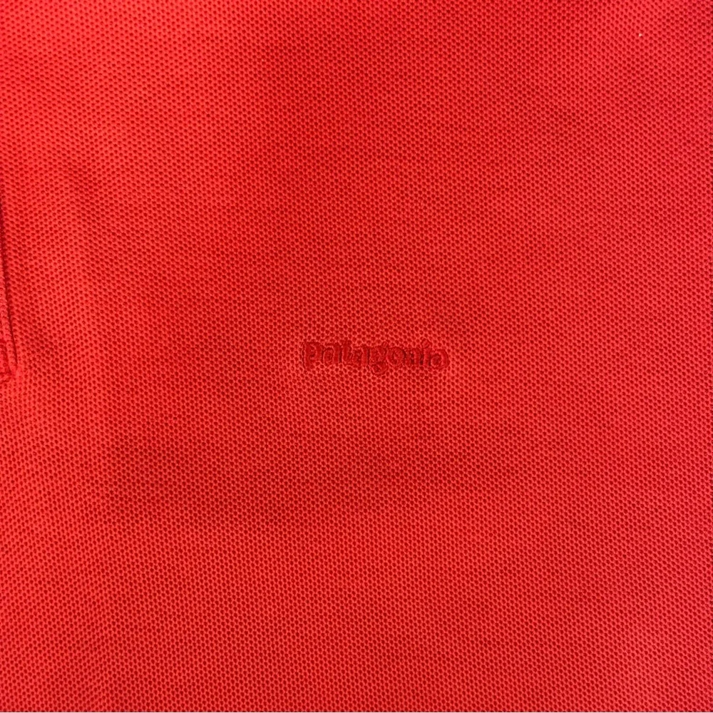 Patagonia Polo Size XL Men's Cotton Outdoors Casual Orange Shirt - Picture 3 of 4